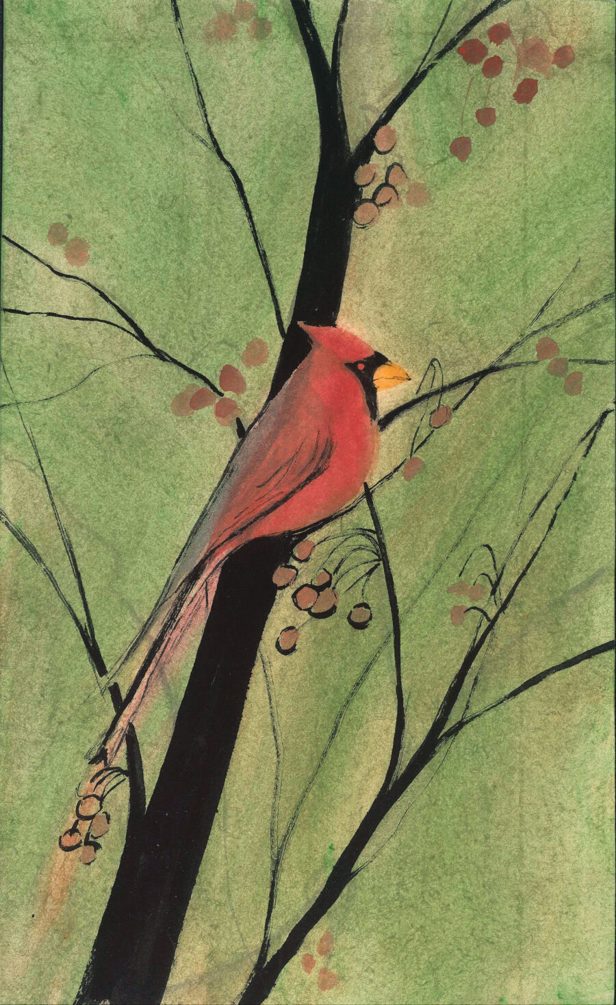 Cardinal Grace Painting