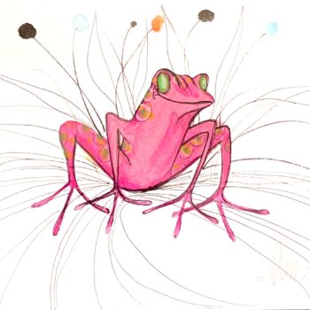 Fanciful Frog Painting