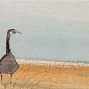 Goose On Shore Painting