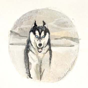 Husky Painting
