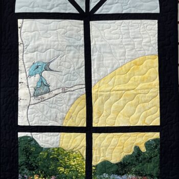 Fledgling Quilted Wall Hanging