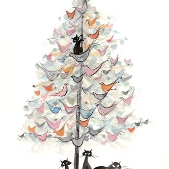 Kaleidoscope Christmas Painting