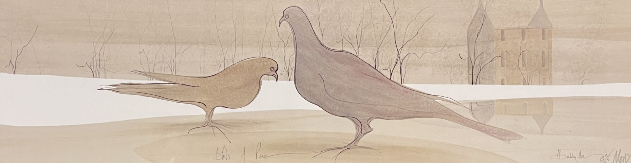 Birds Of Peace Artist Proof by P. Buckley Moss Bird - Collection.