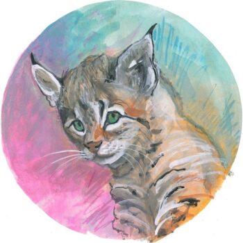 Coy Kittle by P. Buckley Moss is a limited edition print.