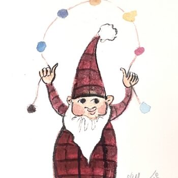 Country Kringle limited edition print by P. Buckley Moss - Kris Kringle Collection.