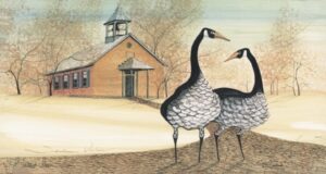 Schoolhouse Visitors by P. Buckley Moss