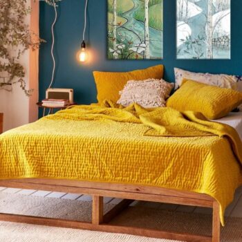 The Appalachian Bedroom design with art by P. Buckley Moss