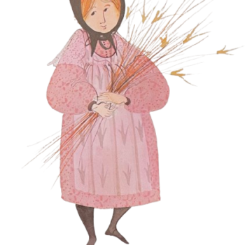 Flower Girl Artist Proof limited edition print by P. Buckley Moss - One Girl and Floral Collections.