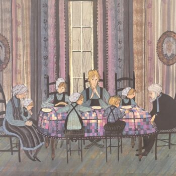 Grandad’s Prayer by P. Buckley Moss 1988 family prayer limited edition lithograph.