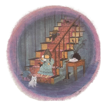 I love You Grandmas limited edition print by P. Buckley Moss - Girl and Dog and Teddy Bear Collections.