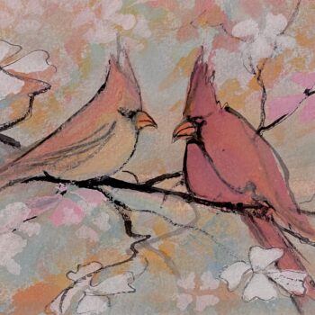 Two Cardinals Painting
